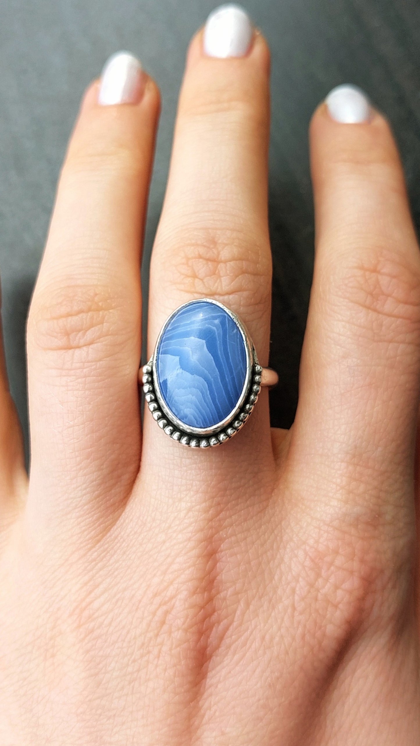 Striped Agate Ring