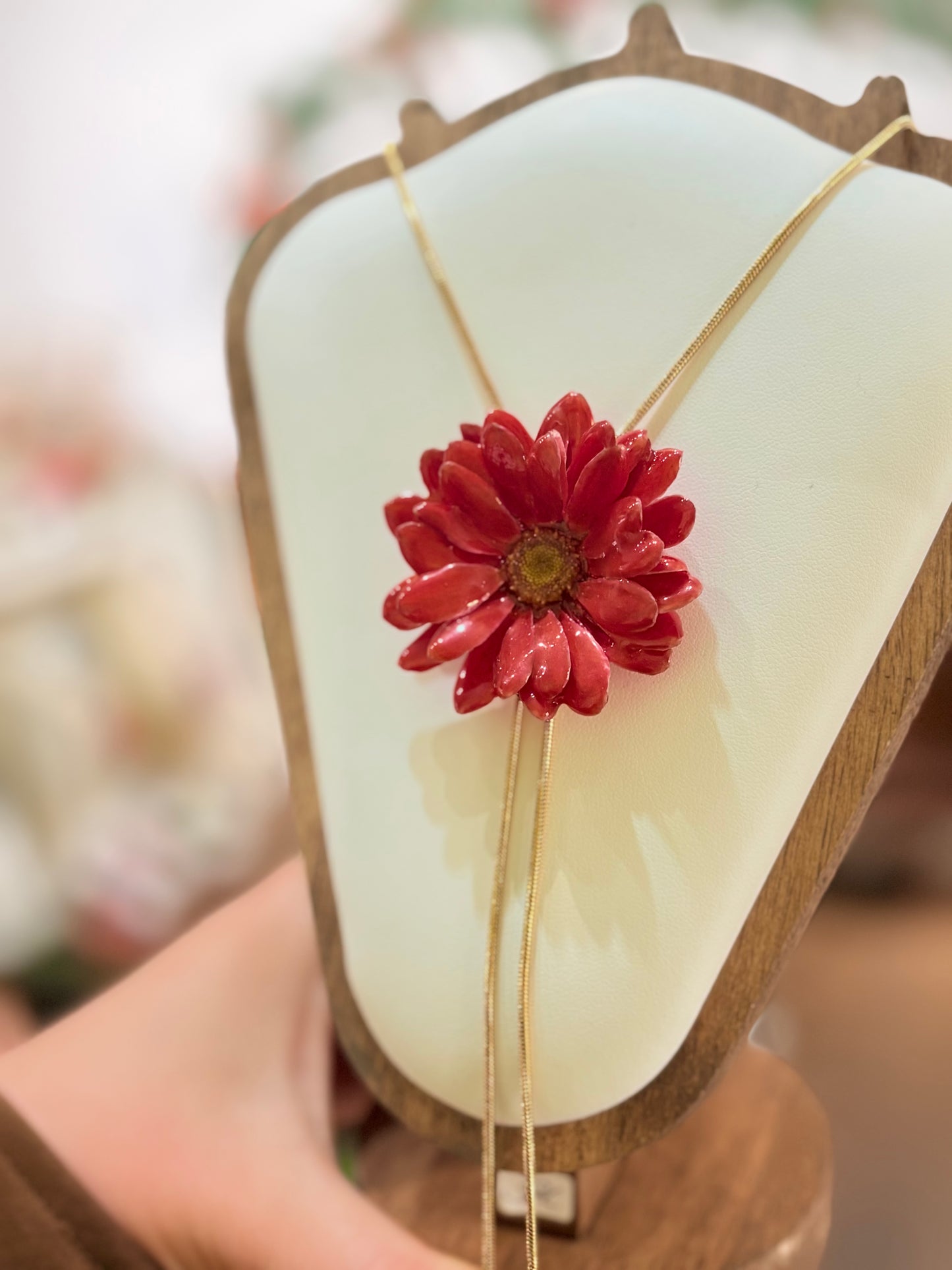 Rote Aster Verstellbare Kette