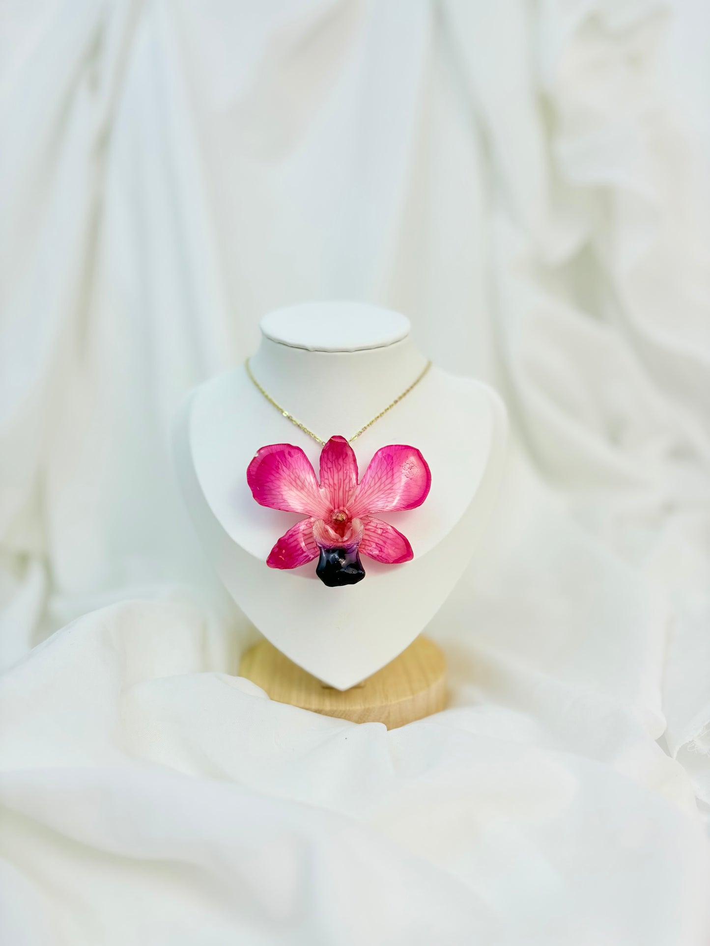 Orchideen Kette Rosa Groß