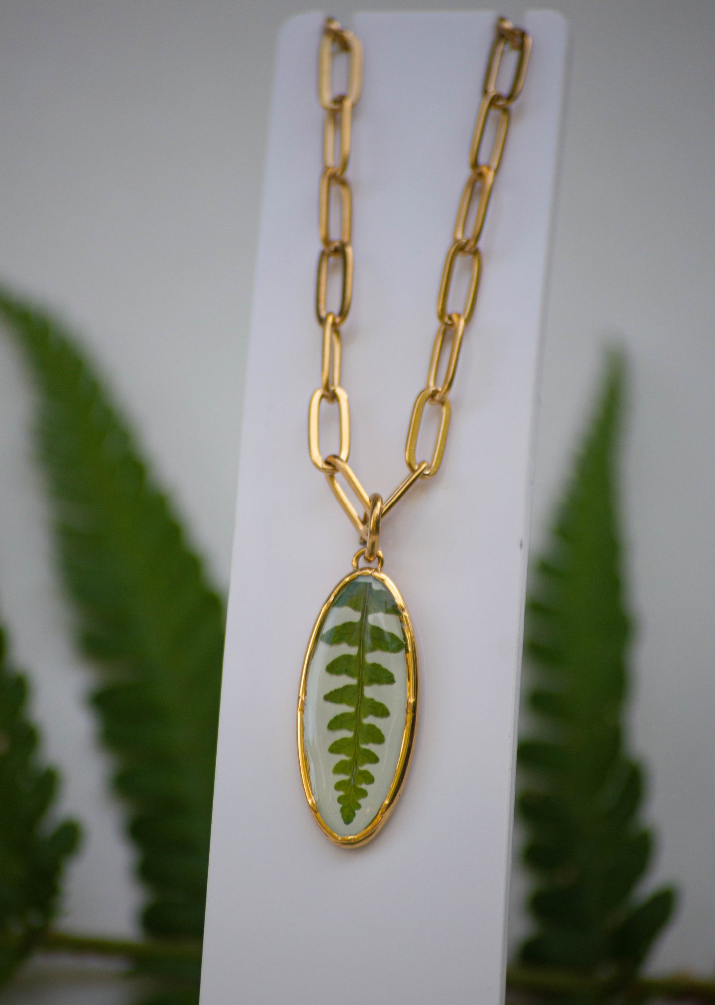 Statement Farn Kette