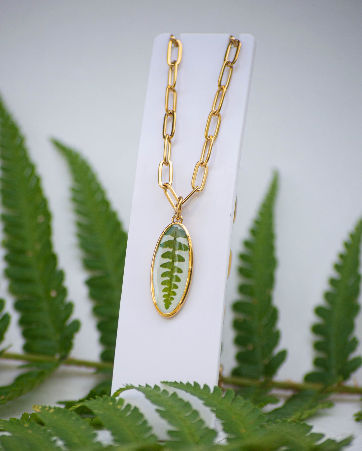Statement Farn Kette