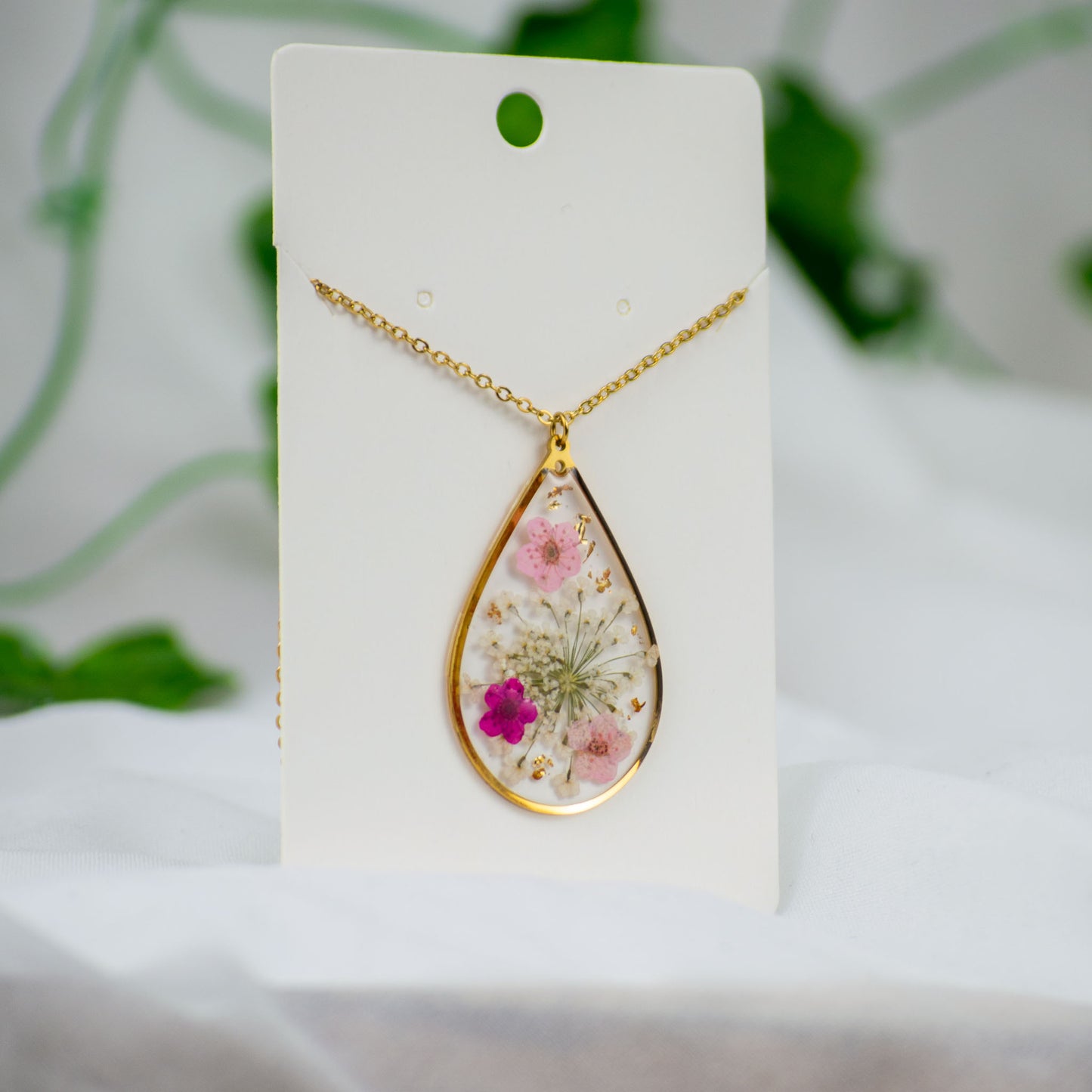 Rosa Blütenwunder Kette