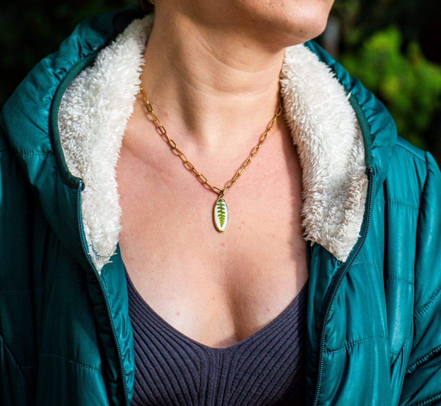 Statement Farn Kette