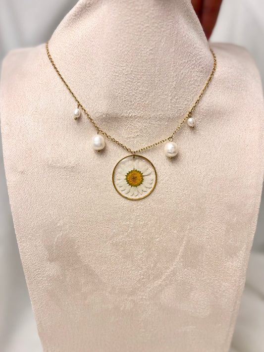 Margeriten Perlen Kette
