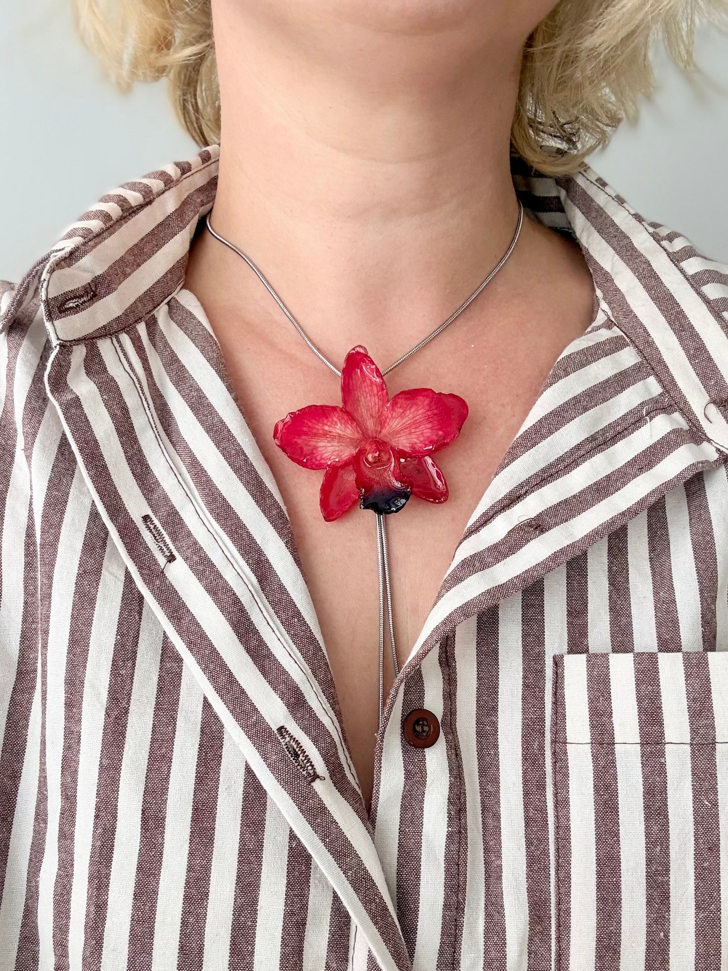 Rosa Rote Orchideen Kette