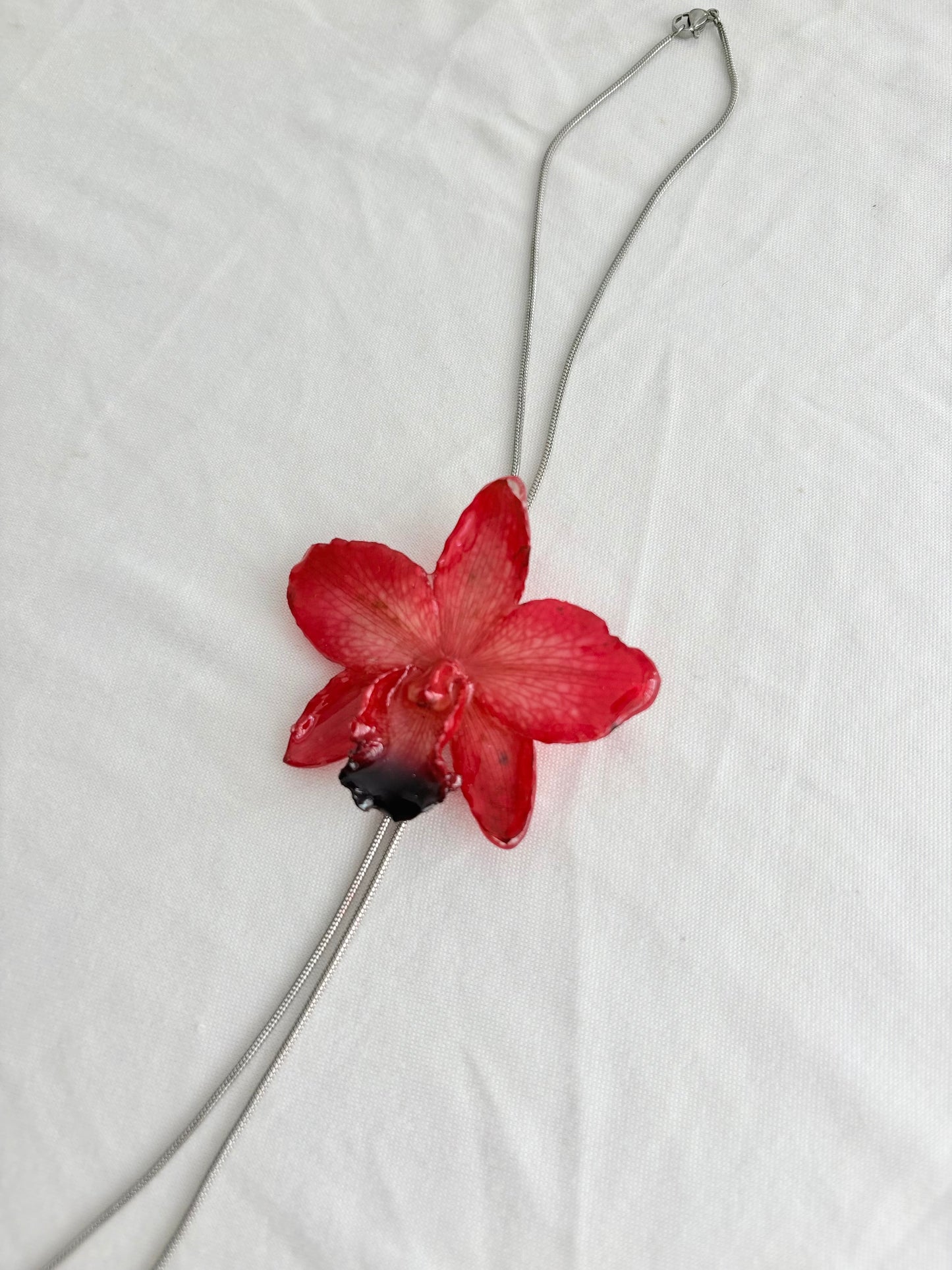 Rosa Rote Orchideen Kette
