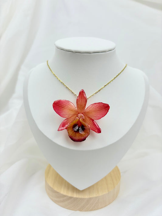 Orchideen Kette Rot