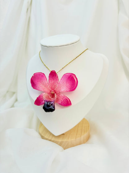 Orchideen Kette Rosa Groß