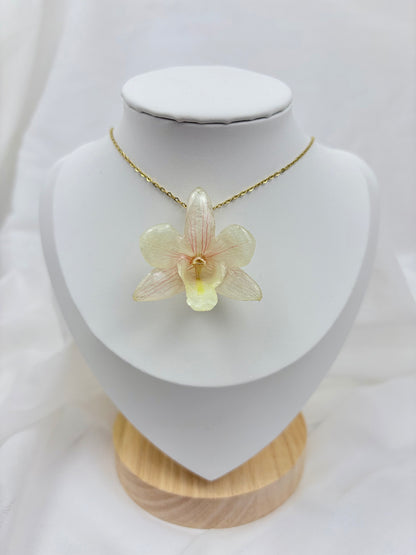 Orchideen Kette Weiß