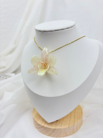 Orchideen Kette Weiß
