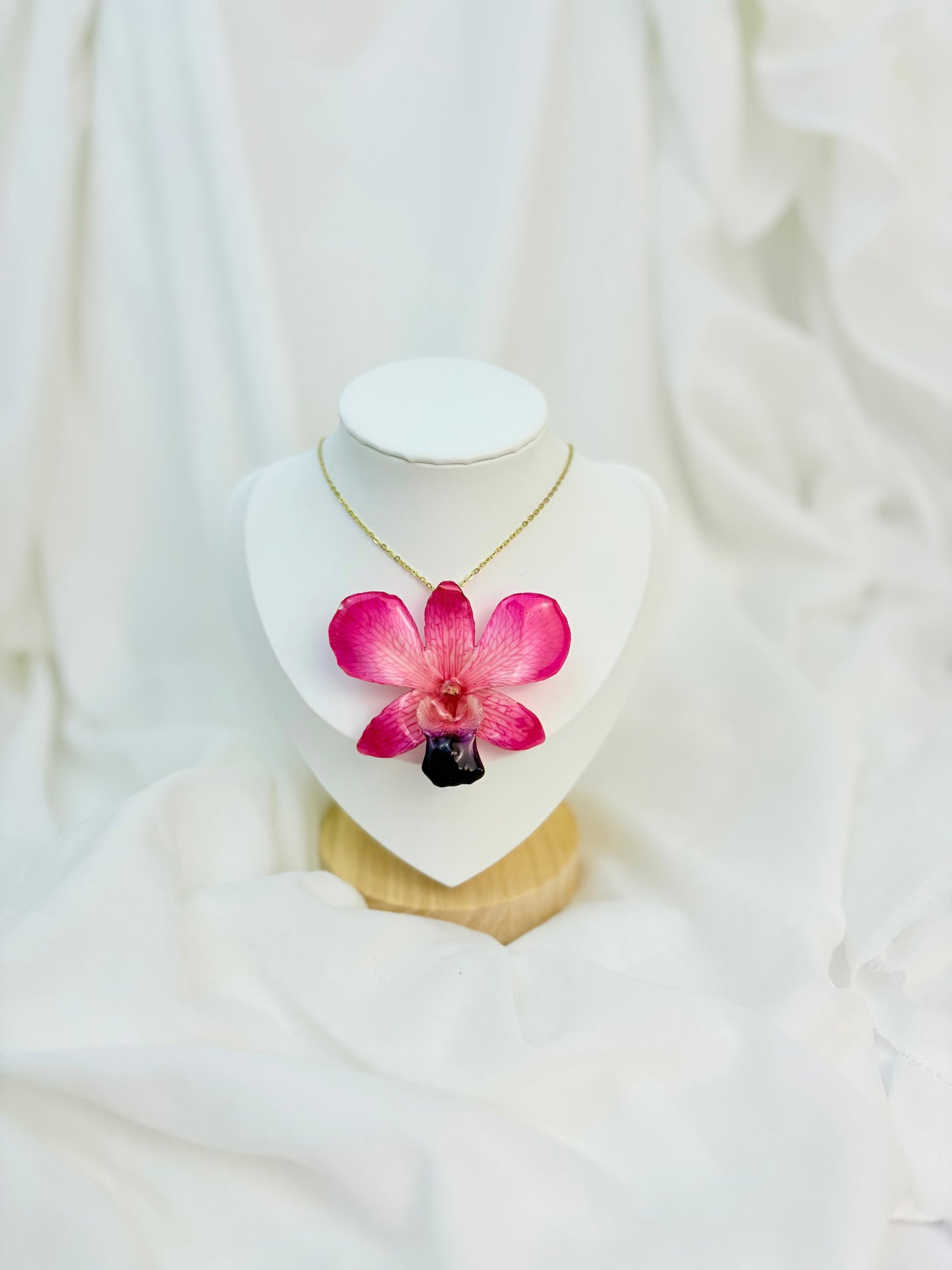 Orchideen Kette Rosa Groß