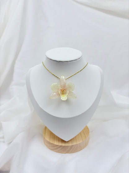 Orchideen Kette Weiß