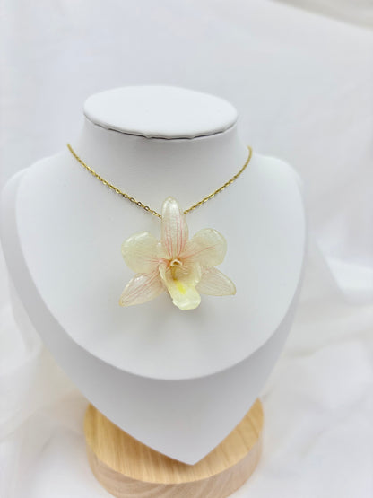 Orchideen Kette Weiß