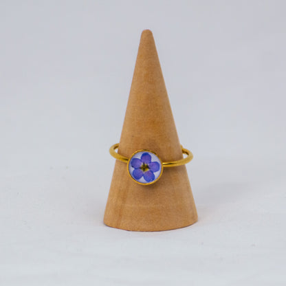 Vergissmeinnicht Ring Weiß