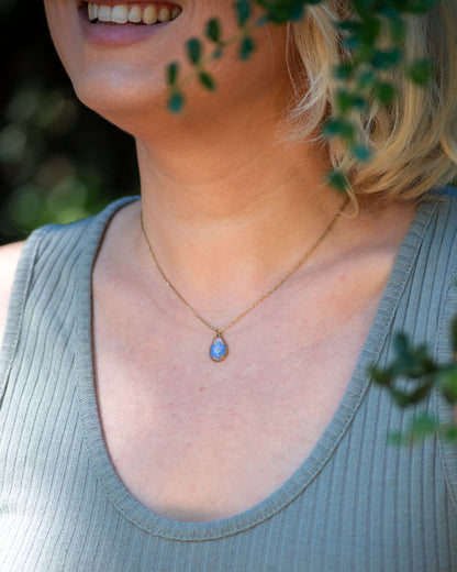 Transparent Forget-Me-Not Necklace