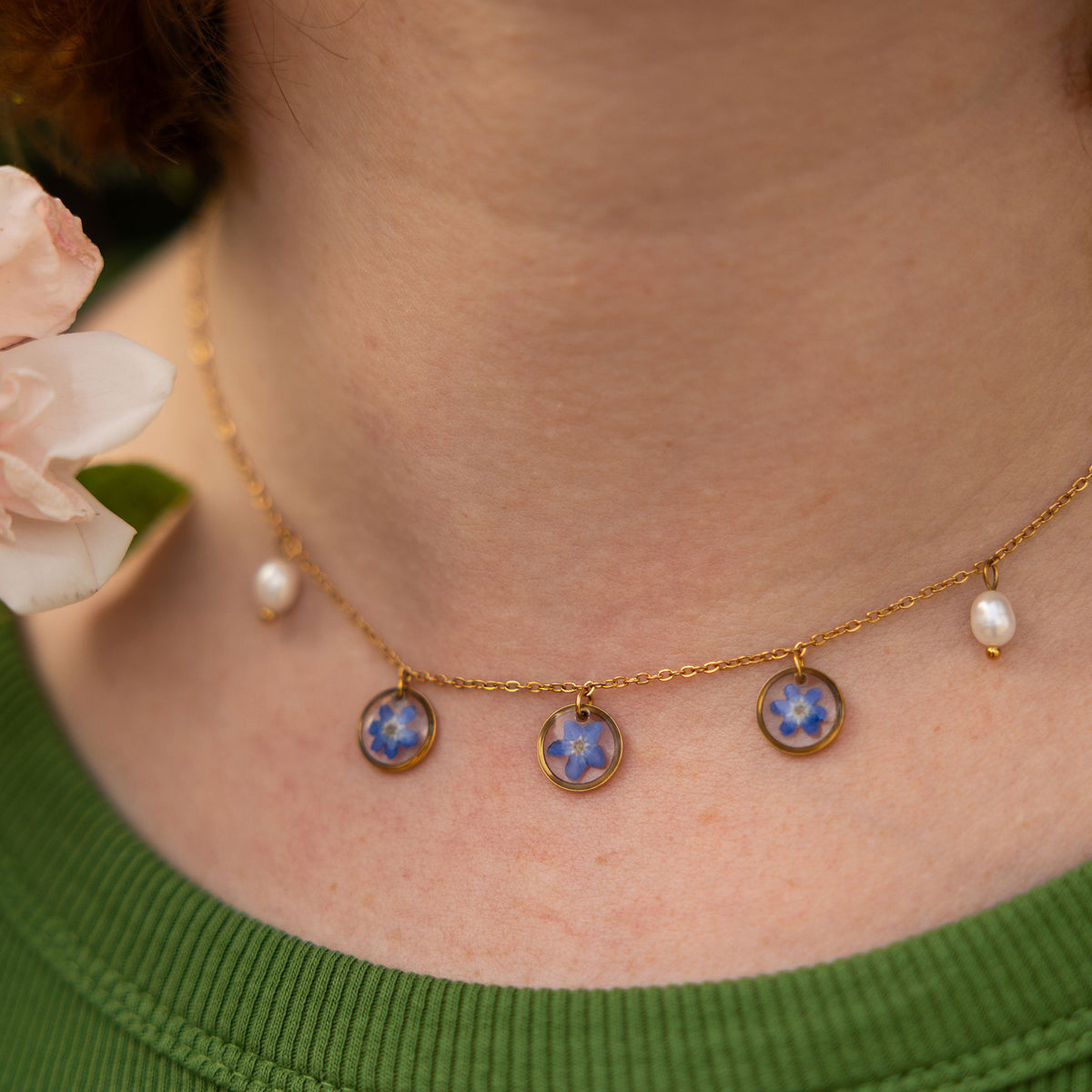 Vergissmeinnicht Bouquet Kette
