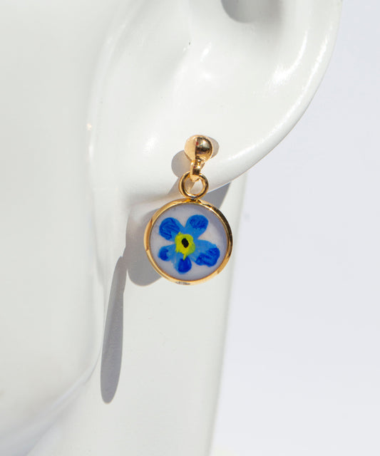 Forget-Me-Not Dangle, Handpainted
