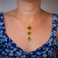 Fern Drop Necklace, Gold Plated, Real Fern